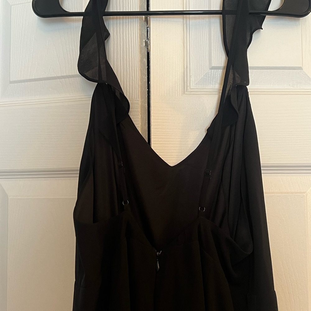 Lulus Black flare jump suit - Picture 6 of 6